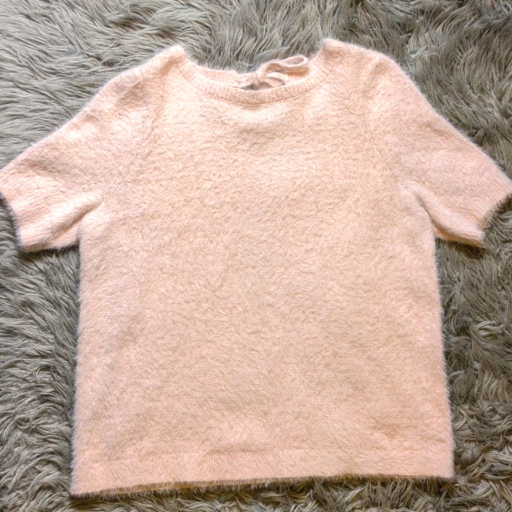Loft Dusty Light Pink Sweater Blouse